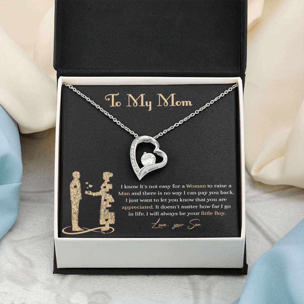 Forever love necklace for mom from son