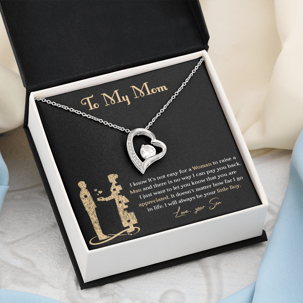 Forever love necklace for mom from son