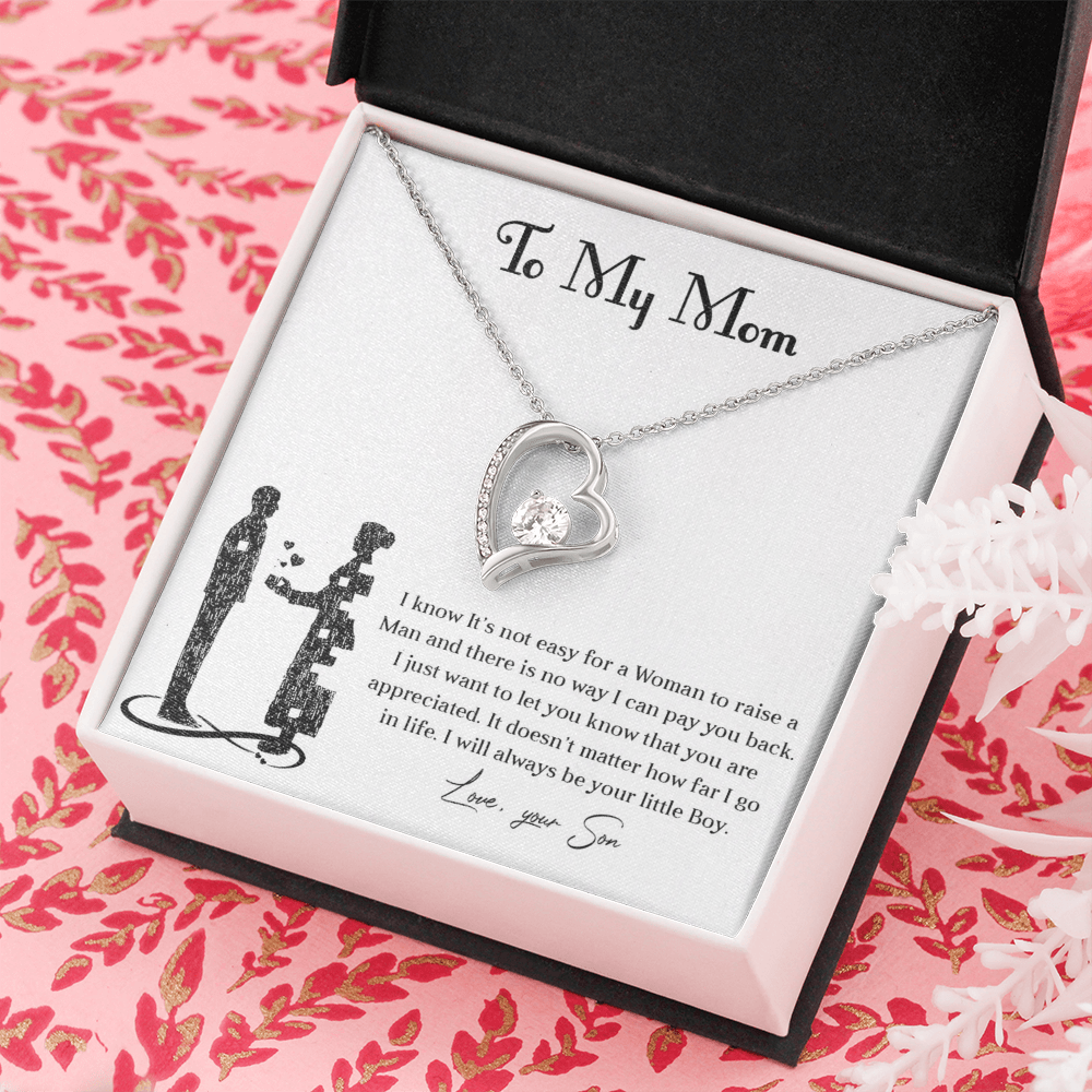 Forever love necklace for mom from son