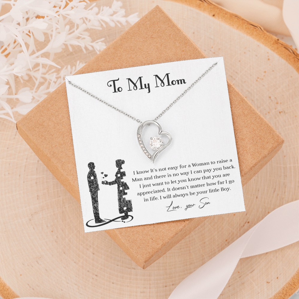 Forever love necklace for mom from son