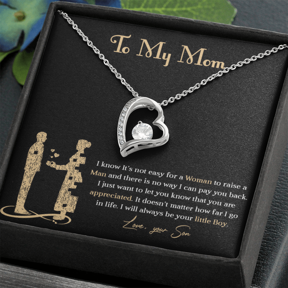 Forever love necklace for mom from son
