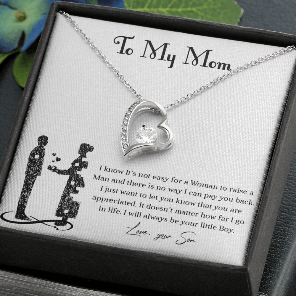 Forever love necklace for mom from son