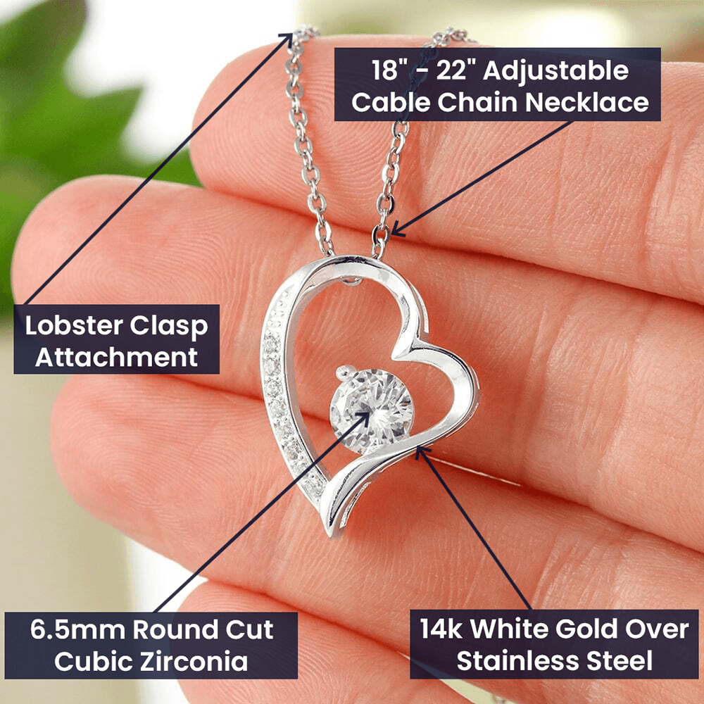 Forever love necklace for mom from son