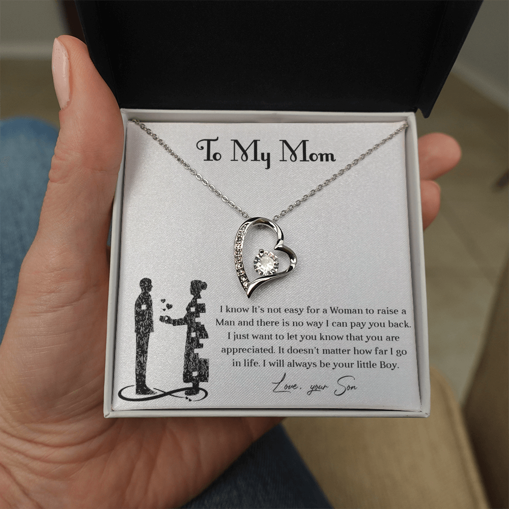 Forever love necklace for mom from son