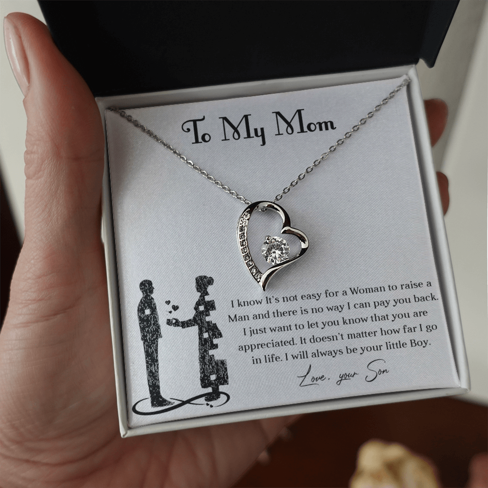 Forever love necklace for mom from son