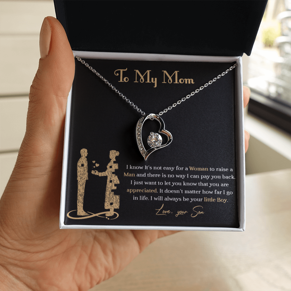 Forever love necklace for mom from son