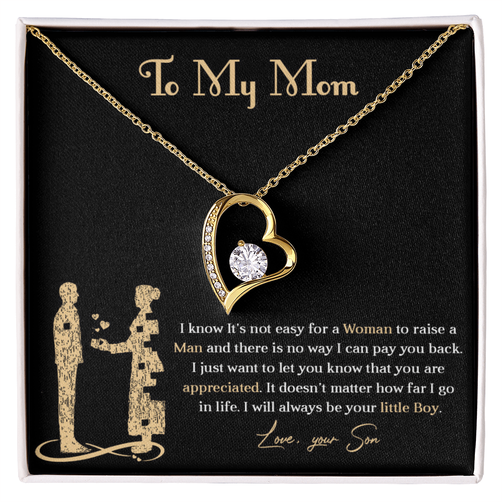 Forever love necklace for mom from son