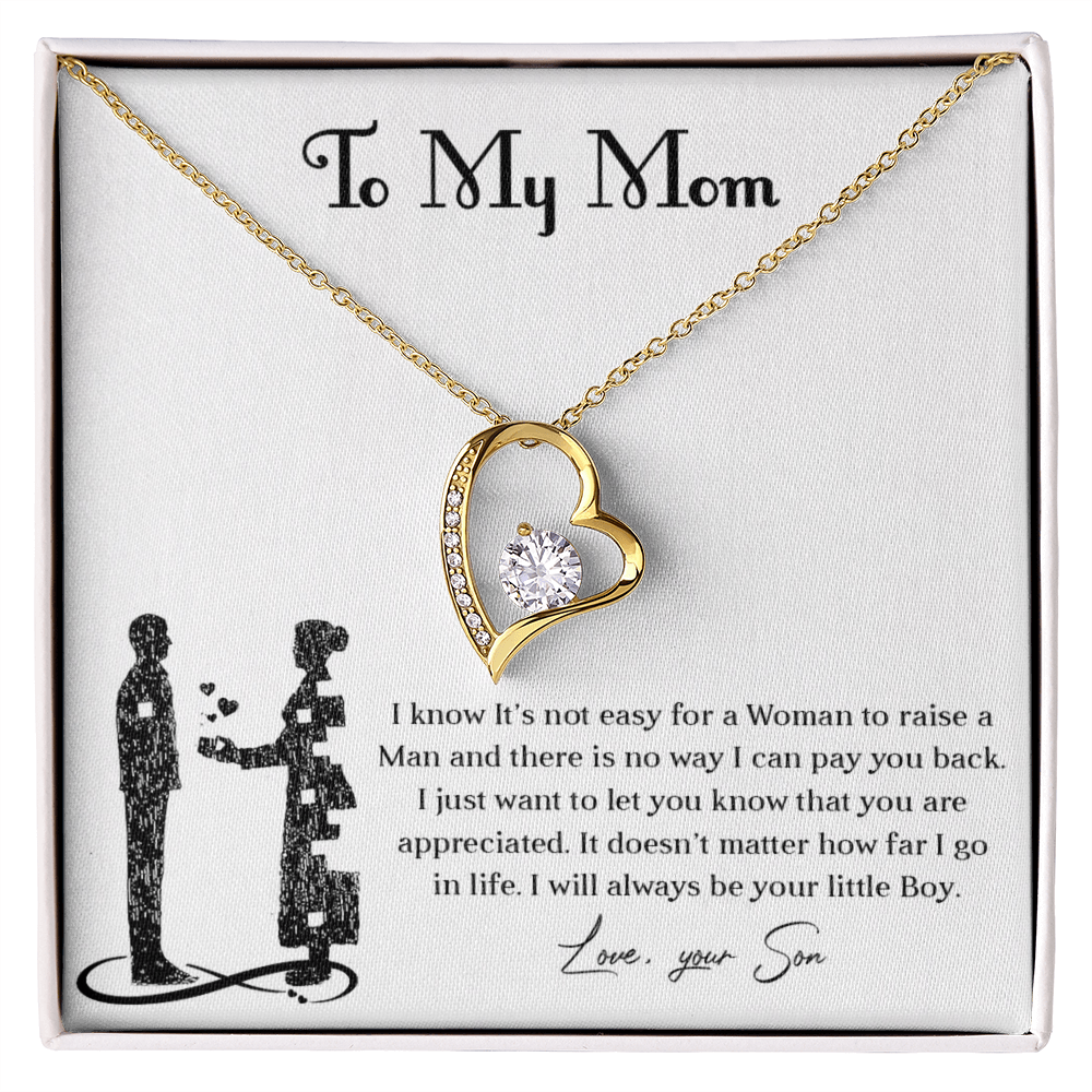 Forever love necklace for mom from son