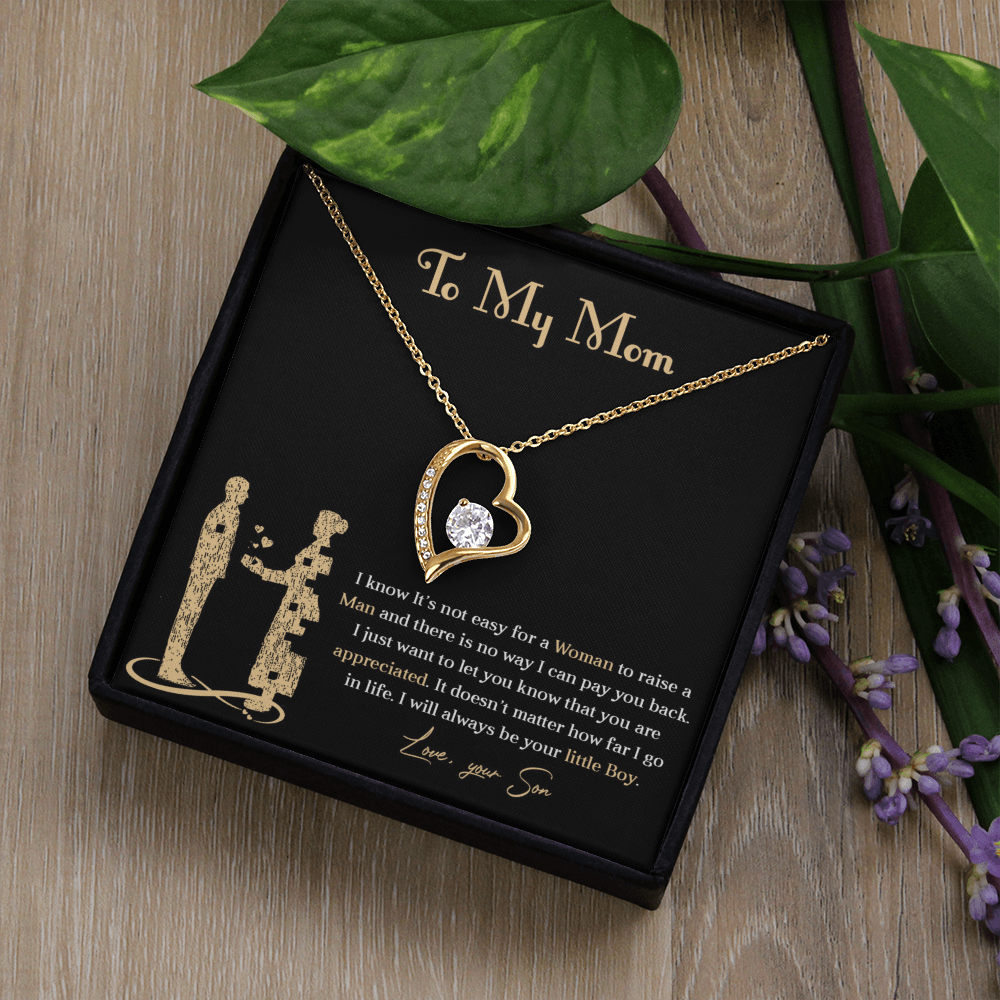 Forever love necklace for mom from son