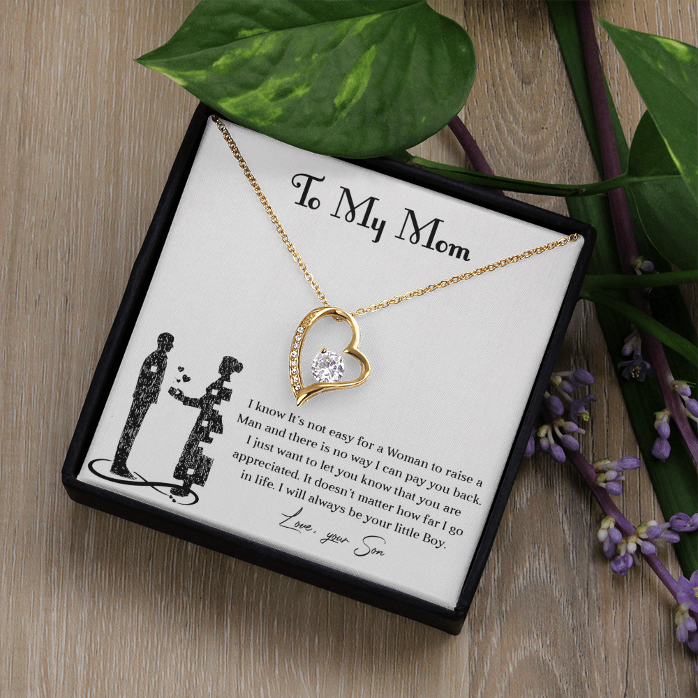 Forever love necklace for mom from son