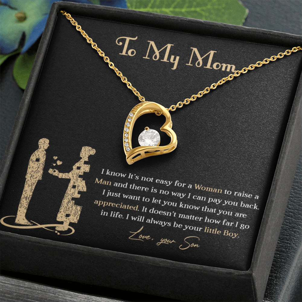 Forever love necklace for mom from son