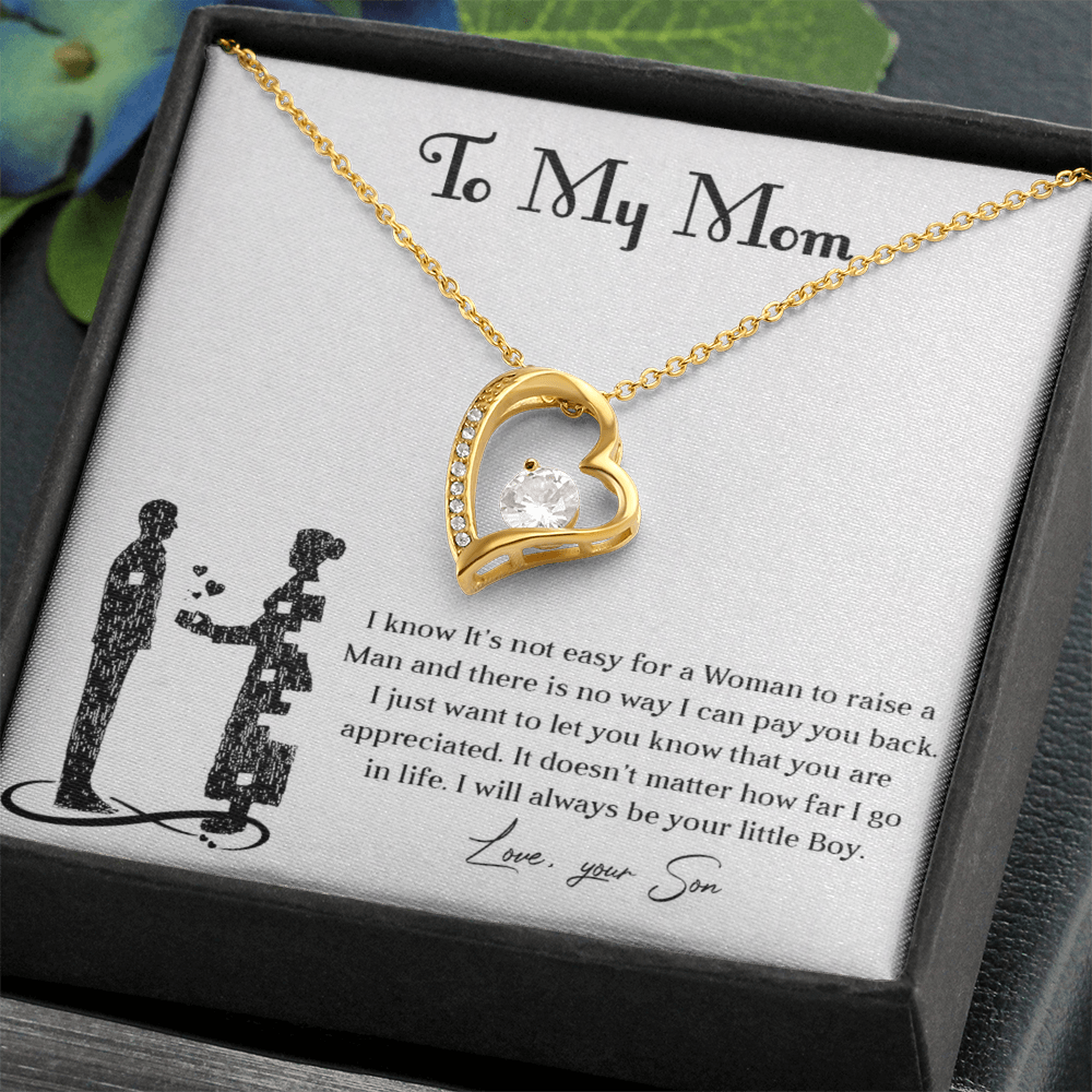 Forever love necklace for mom from son