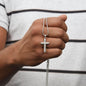 BEARDED INKED DAD, ARTISAN-CRAFTED STAINLESS STEEL CROSS NECKLACE, BIRTHDAY AND FATHER'S DAY GIFT FOR HIM, UNIQUE GIFT, GIFT FOR ALL OCCASION