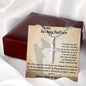ARTISAN-CRAFTED STAINLESS STEEL CROSS DAD NECKLACE, BIRTHDAY AND FATHER'S DAY GIFT, UNIQUE GIFT WITH MESSAGE CARD