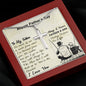 HAPPY FATHER'S DAY, ARTISAN-CRAFTED STAINLESS STEEL CROSS NECKLACE, FATHER'S DAY GIFT FOR HIM, UNIQUE GIFT WITH BEAUTIFUL MESSAGE CARD, GIFT FOR DAD