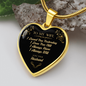 To My Wife Heart Necklace