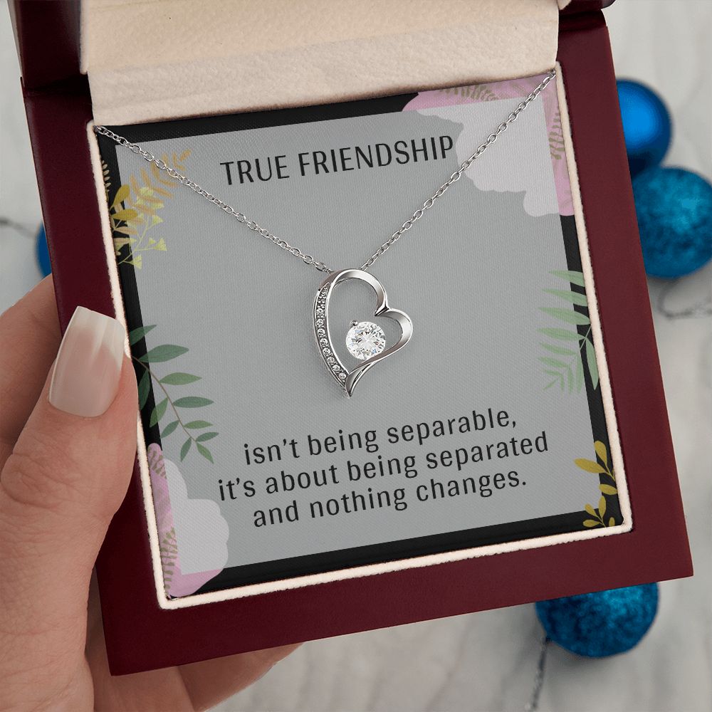 TRUE FRIENDSHIP, FOREVER LOVE NECKLACE FOR FRIENDS, FOREVER BEST FRIEND, BFF, BIRTHDAY/ FRIENDSHIP DAY GIFT FOR HER