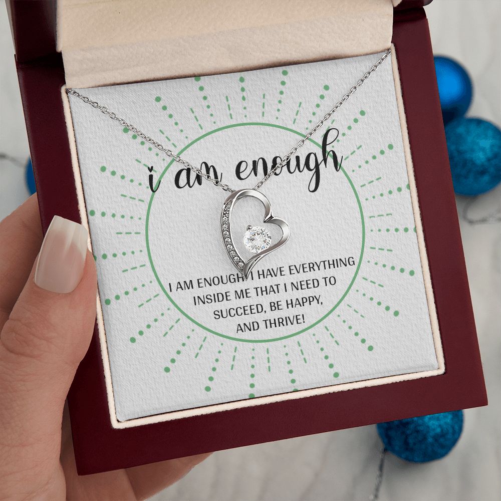Forever Love Necklace with message card, Gift To Self Motivate your loved ones, unique Gift for family and Friends, Gift for all occasion etc