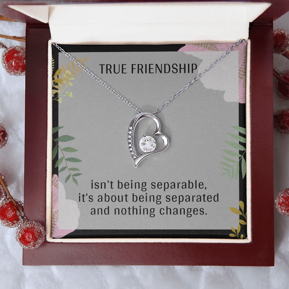 TRUE FRIENDSHIP, FOREVER LOVE NECKLACE FOR FRIENDS, FOREVER BEST FRIEND, BFF, BIRTHDAY/ FRIENDSHIP DAY GIFT FOR HER