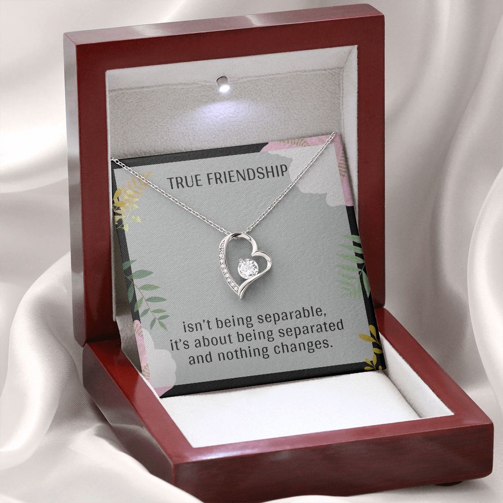 TRUE FRIENDSHIP, FOREVER LOVE NECKLACE FOR FRIENDS, FOREVER BEST FRIEND, BFF, BIRTHDAY/ FRIENDSHIP DAY GIFT FOR HER
