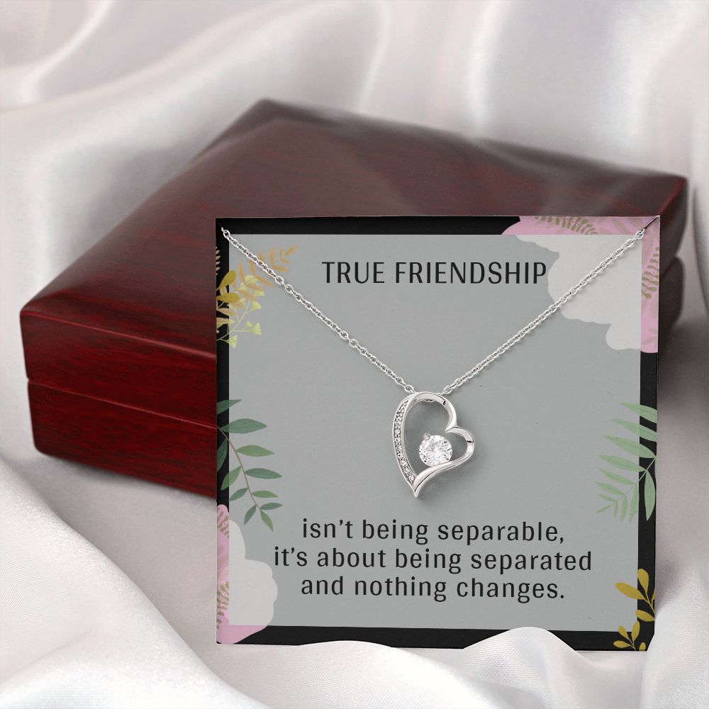 TRUE FRIENDSHIP, FOREVER LOVE NECKLACE FOR FRIENDS, FOREVER BEST FRIEND, BFF, BIRTHDAY/ FRIENDSHIP DAY GIFT FOR HER