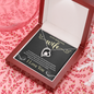 To My Beautiful Wife, Forever Love Necklace With I Would Give You The Ability To See Yourself Through My Eyes Message Card, Birthday, Gift For Her, Jewelry For Her, Pendant For Her