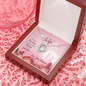 To My Wife, Forever Love Necklace With Message Card, Jewelry For Her, Anniversary, Birthday, Gift For Her, Pendant For Her, Delightful Necklace With Message Card