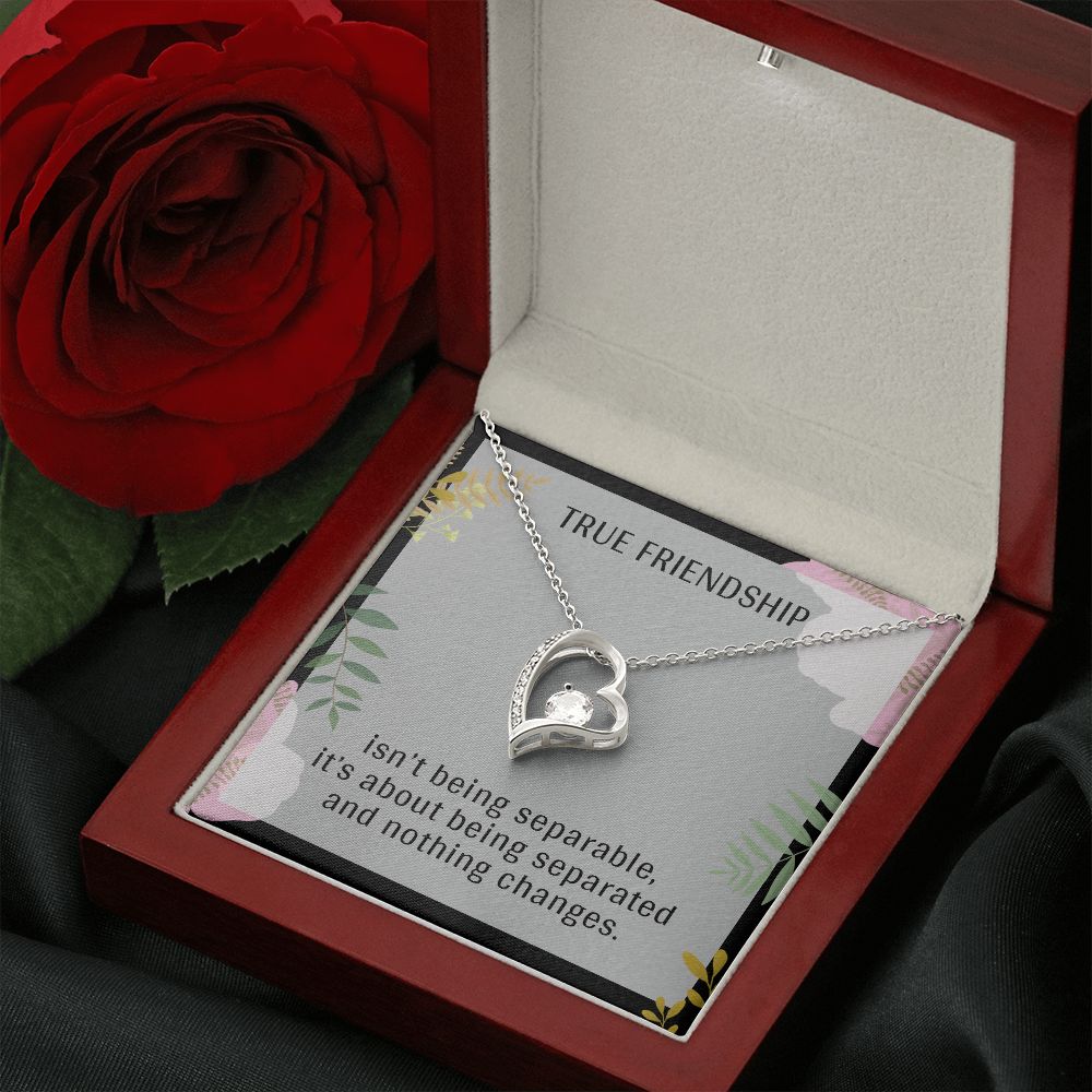 TRUE FRIENDSHIP, FOREVER LOVE NECKLACE FOR FRIENDS, FOREVER BEST FRIEND, BFF, BIRTHDAY/ FRIENDSHIP DAY GIFT FOR HER