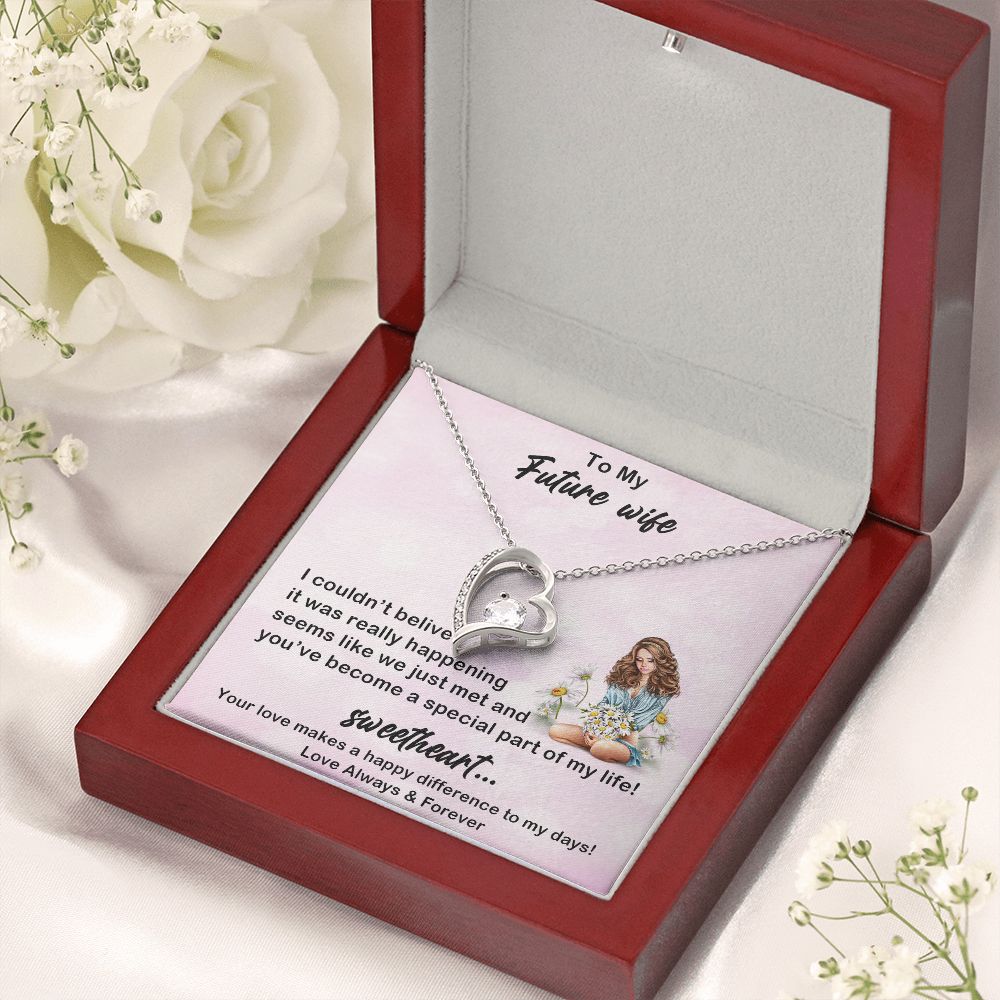 Forever Love Necklace, My Future Wife, Necklace With Message Card, Birthday Gift For Her