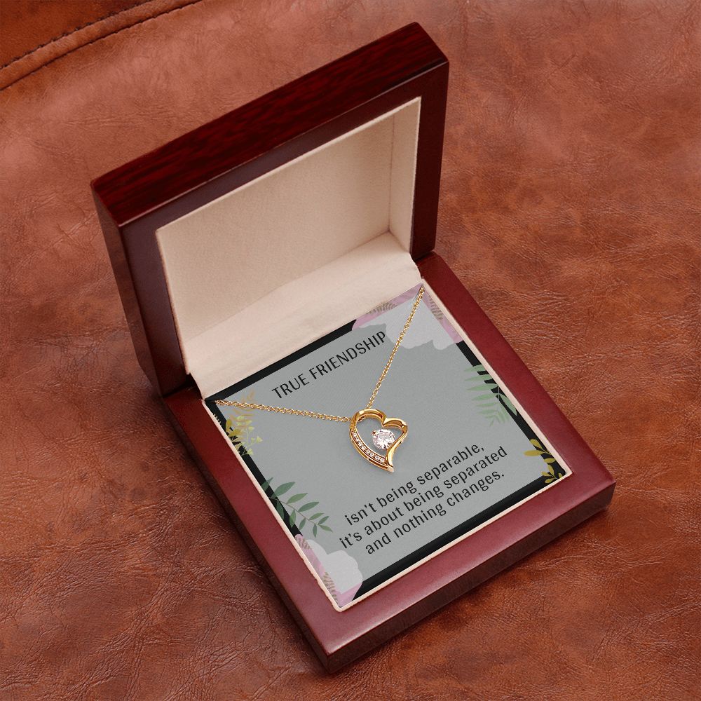 TRUE FRIENDSHIP, FOREVER LOVE NECKLACE FOR FRIENDS, FOREVER BEST FRIEND, BFF, BIRTHDAY/ FRIENDSHIP DAY GIFT FOR HER