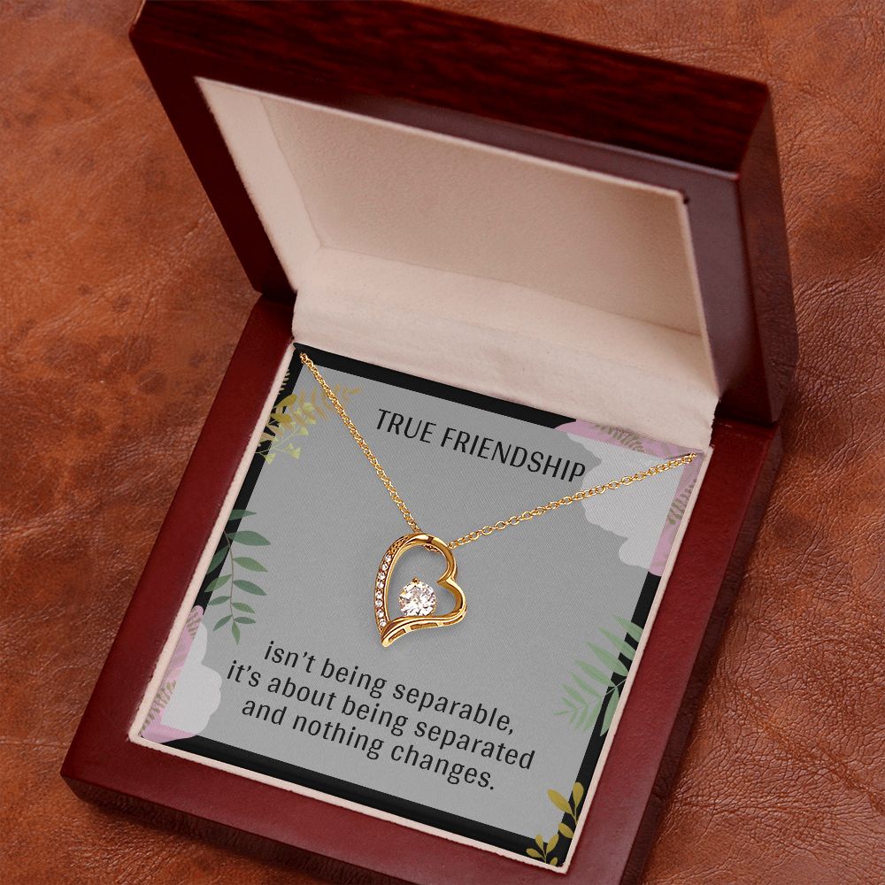 TRUE FRIENDSHIP, FOREVER LOVE NECKLACE FOR FRIENDS, FOREVER BEST FRIEND, BFF, BIRTHDAY/ FRIENDSHIP DAY GIFT FOR HER