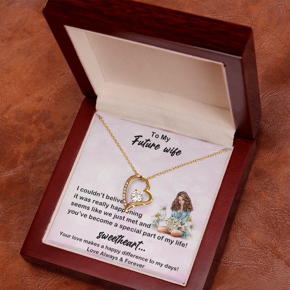 Forever Love Necklace, My Future Wife, Necklace With Message Card, Birthday Gift For Her