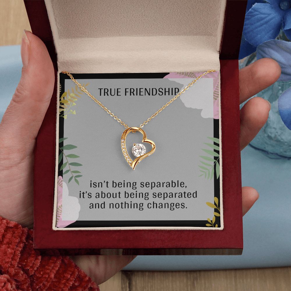 TRUE FRIENDSHIP, FOREVER LOVE NECKLACE FOR FRIENDS, FOREVER BEST FRIEND, BFF, BIRTHDAY/ FRIENDSHIP DAY GIFT FOR HER