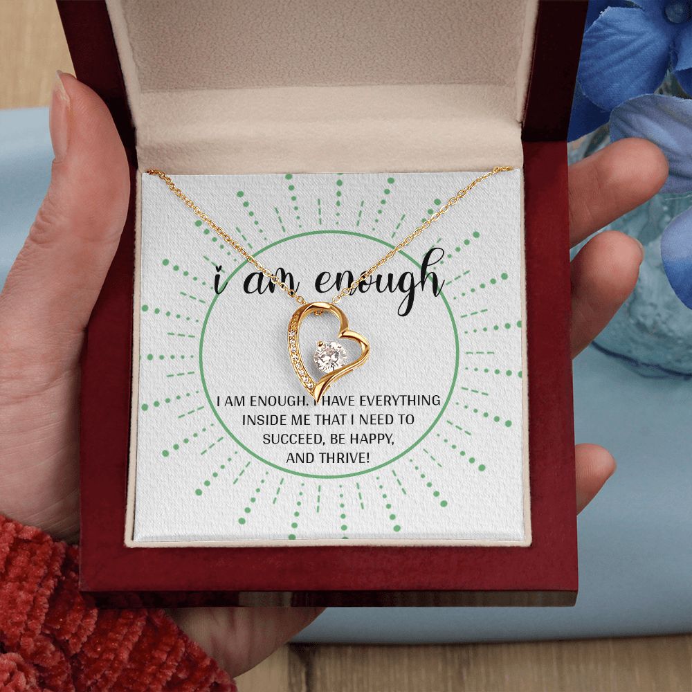 Forever Love Necklace with message card, Gift To Self Motivate your loved ones, unique Gift for family and Friends, Gift for all occasion etc