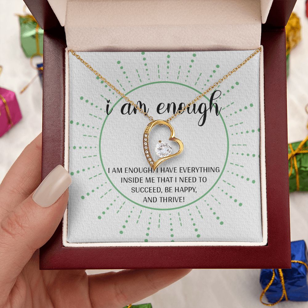 Forever Love Necklace with message card, Gift To Self Motivate your loved ones, unique Gift for family and Friends, Gift for all occasion etc