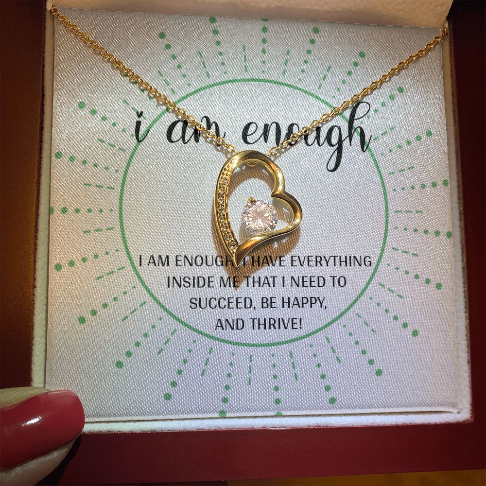 Forever Love Necklace with message card, Gift To Self Motivate your loved ones, unique Gift for family and Friends, Gift for all occasion etc