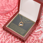 To My Boyfriend's Wonderful Mom, Forever Love Necklace With Thanks For Raising The Man Of My Dream Message Card, Mother's Day Gift, Birthday, Anniversary, Gift For Her, Pendant For Her, Jewelry For Her