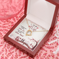 To My Wife, Forever Love Necklace With I Promise You My Whole Life & Whole Heart Message Card, Jewelry For Her, Birthday Gift, Anniversary, Gift For Her, Pendant For Her