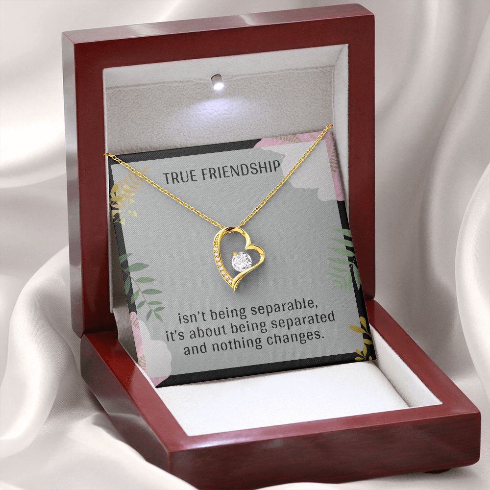 TRUE FRIENDSHIP, FOREVER LOVE NECKLACE FOR FRIENDS, FOREVER BEST FRIEND, BFF, BIRTHDAY/ FRIENDSHIP DAY GIFT FOR HER