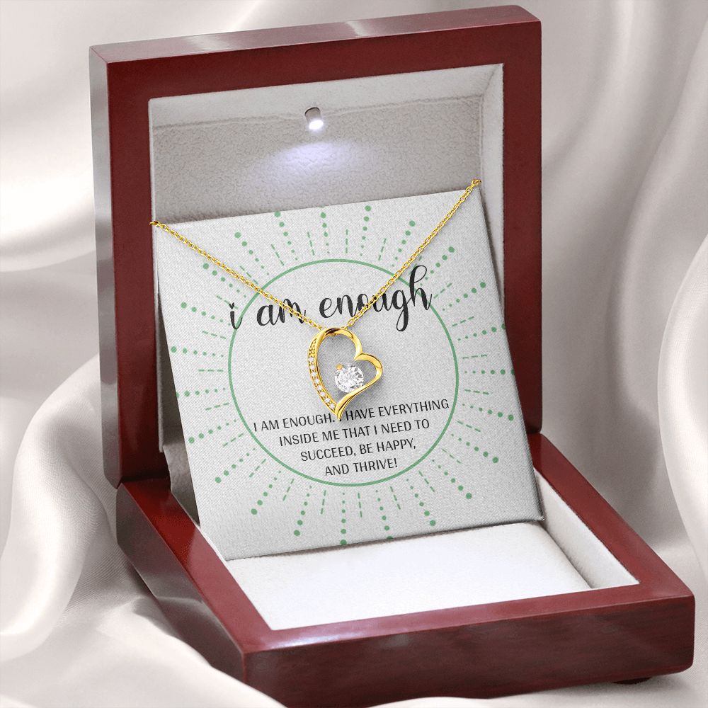 Forever Love Necklace with message card, Gift To Self Motivate your loved ones, unique Gift for family and Friends, Gift for all occasion etc