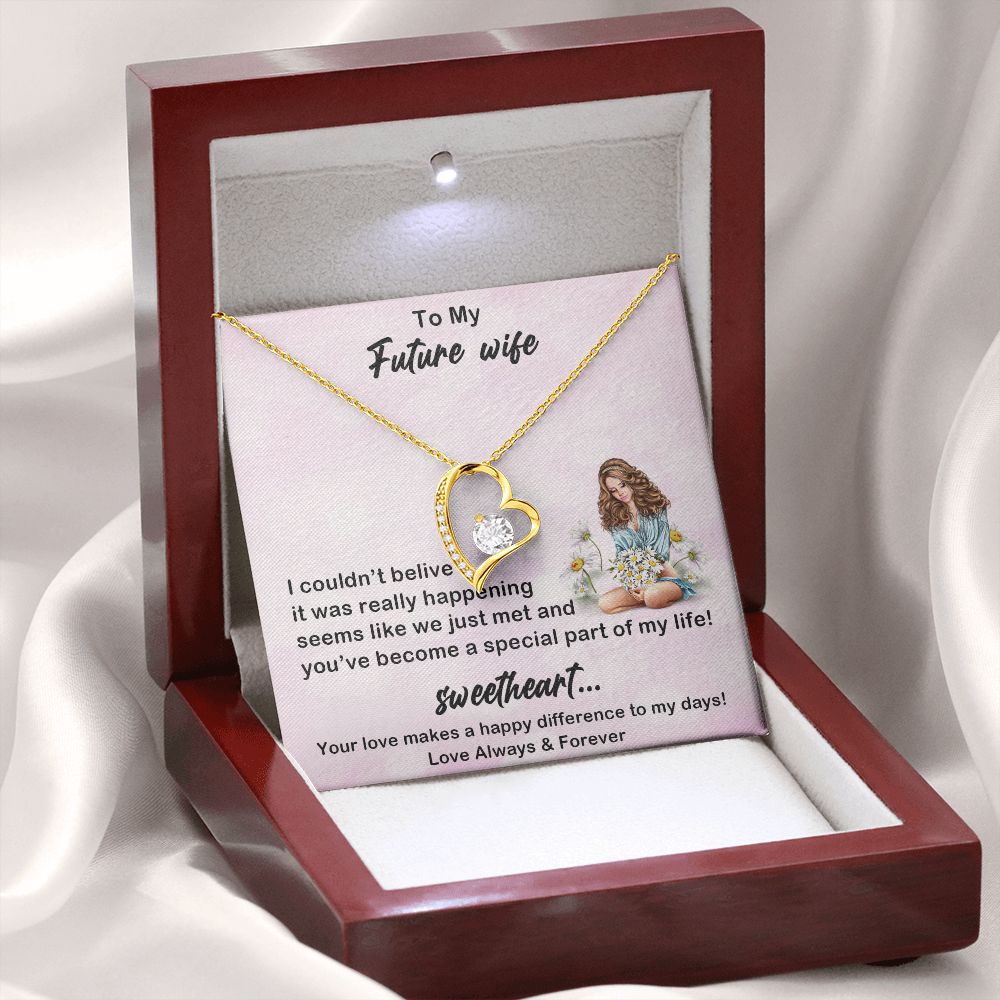 Forever Love Necklace, My Future Wife, Necklace With Message Card, Birthday Gift For Her
