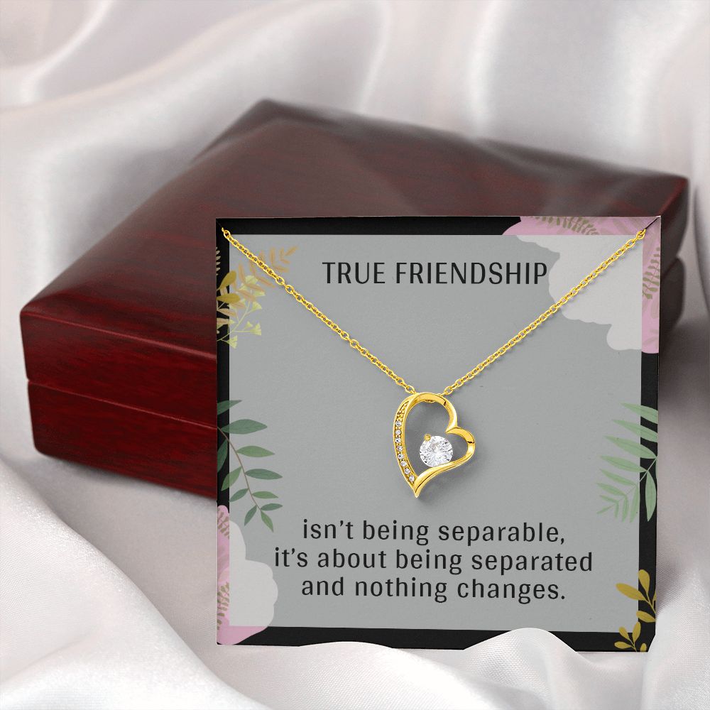 TRUE FRIENDSHIP, FOREVER LOVE NECKLACE FOR FRIENDS, FOREVER BEST FRIEND, BFF, BIRTHDAY/ FRIENDSHIP DAY GIFT FOR HER