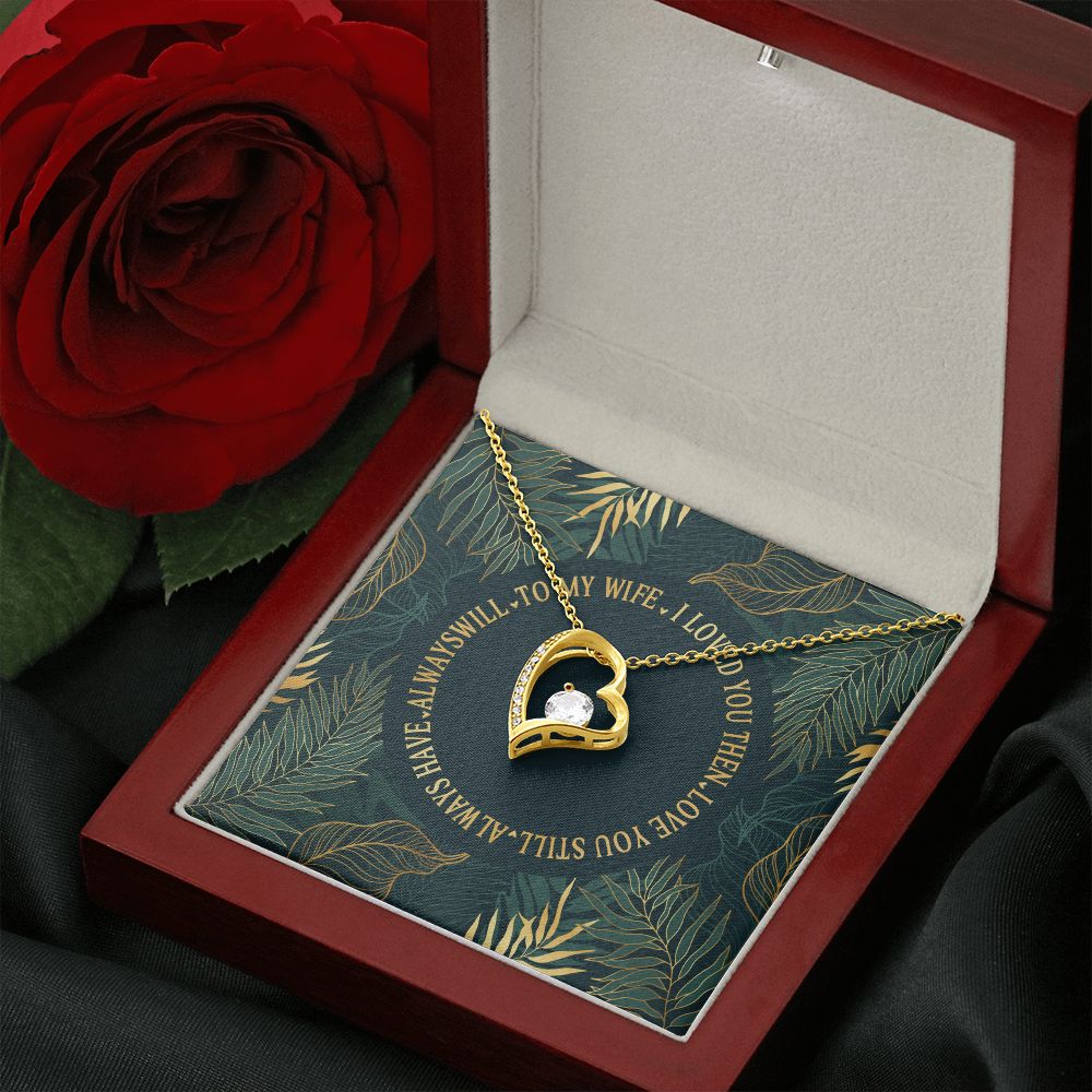 Forever Love Necklace, To My Wife, Necklace With Message Card, Birthday Gift For Her