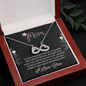 Mom, Infinity Hearts Necklace With You Are Truly A Wonderful Mother and An Extraordinary Person Message Card, Mother's Day Gift, Birthday, Anniversary, Pendant For Her, Jewelry For Her