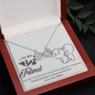 To My Best Friend, Infinity Hearts Necklace With I Pinky Promise To Annoy You Forever Message Card, Birthday, Gift For Her, Jewelry For Her, Necklace for Her, Pendant For Her