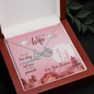 To My Wife, Infinity Hearts Necklace With Message Card, Jewelry For Her, Anniversary, Birthday, Gift For Her, Pendant For Her, Delightful Necklace With Message Card