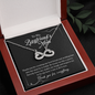 To My Boyfriend's Mom, Infinity Hearts Necklace With Thanks You For Everything Message Card, Mother's Day Gift, Birthday, Anniversary, Pendant For Her, Jewelry For Her