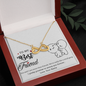 To My Best Friend, Infinity Hearts Necklace With I Pinky Promise To Annoy You Forever Message Card, Birthday, Gift For Her, Jewelry For Her, Necklace for Her, Pendant For Her