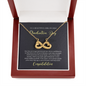 To A Beautiful Girl, Infinity Hearts Necklace With Your Heart Will Always Guide Your Soul Message Card, Convocation Day Gift For Her, Pendant For Her, Jewelry For Her