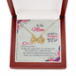 To My Mom, Infinity Hearts Necklace With You Want Is Your Child To Be Happy That's What I've Learned Message Card, Mother's Day Gift , Pendant For Her, Jewelry For Her